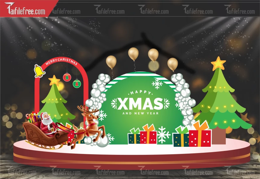 Banner Giáng Sinh - Noel - Background Merry Christmas GS98