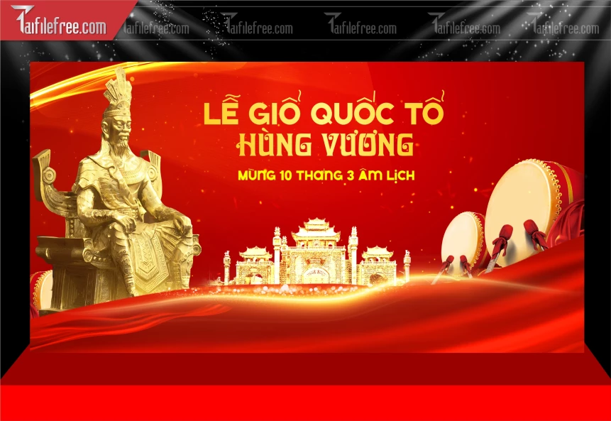 Phông Nền Ngày Giỗ Tổ Hùng Vương GT13