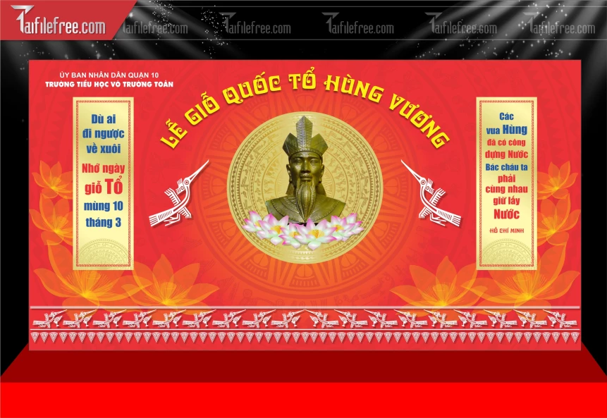 Phông Nền Ngày Giỗ Tổ Hùng Vương GT16