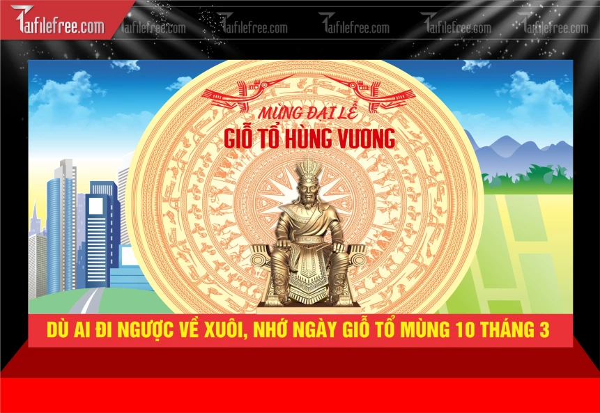 Phông Nền Ngày Giỗ Tổ Hùng Vương GT18