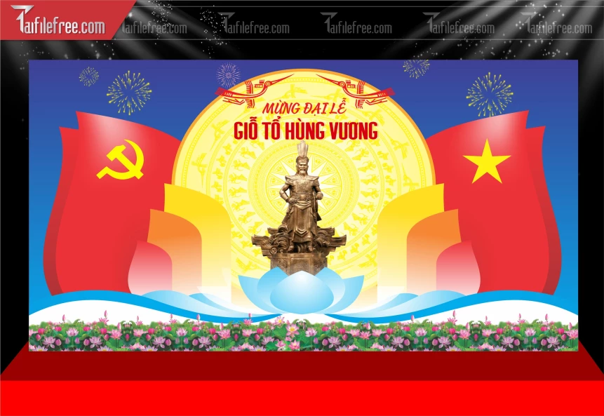 Phông Nền Ngày Giỗ Tổ Hùng Vương GT20