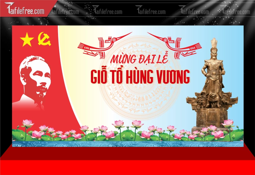 Phông Nền Ngày Giỗ Tổ Hùng Vương GT21