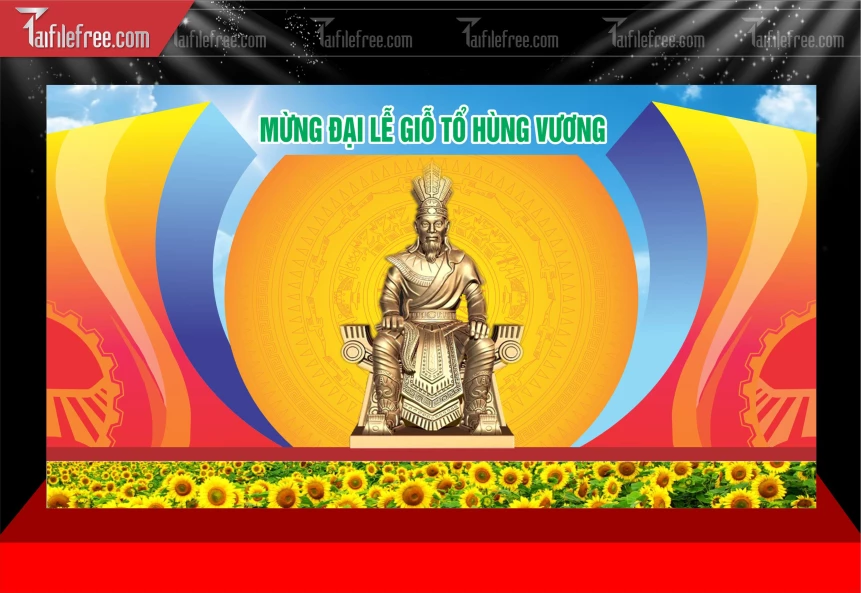 Phông Nền Ngày Giỗ Tổ Hùng Vương GT38