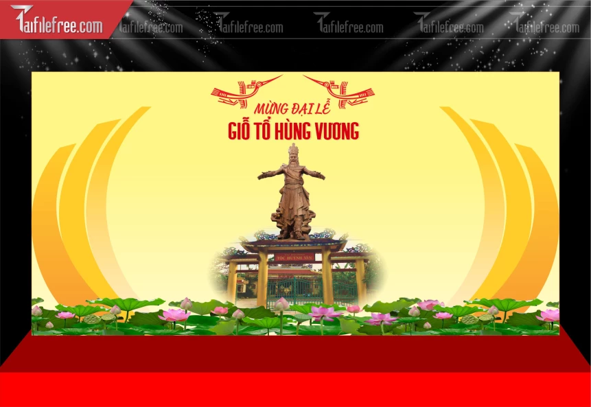 Phông Nền Ngày Giỗ Tổ Hùng Vương GT39