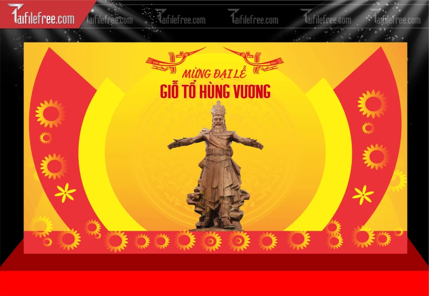Phông Nền Ngày Giỗ Tổ Hùng Vương GT41