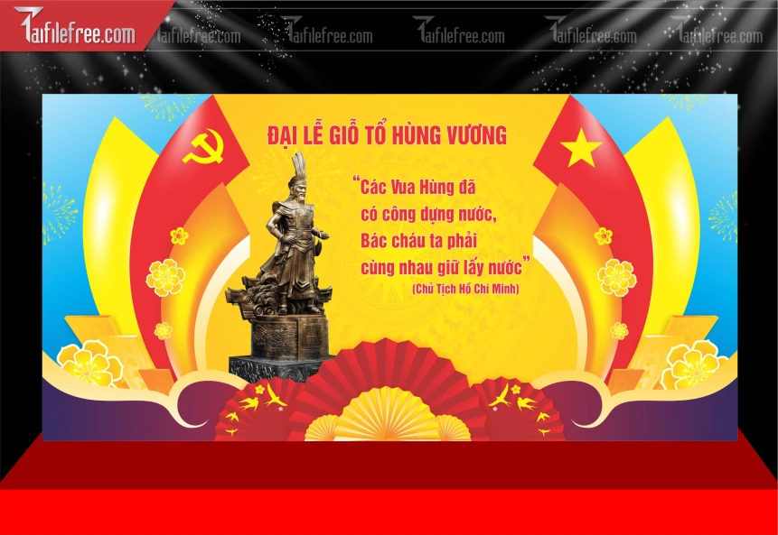 Phông Nền Ngày Giỗ Tổ Hùng Vương GT44