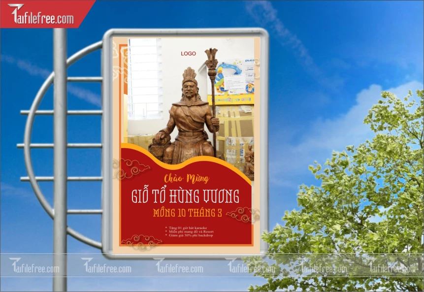 Poster Ngày Giỗ Tổ Hùng Vương GT49