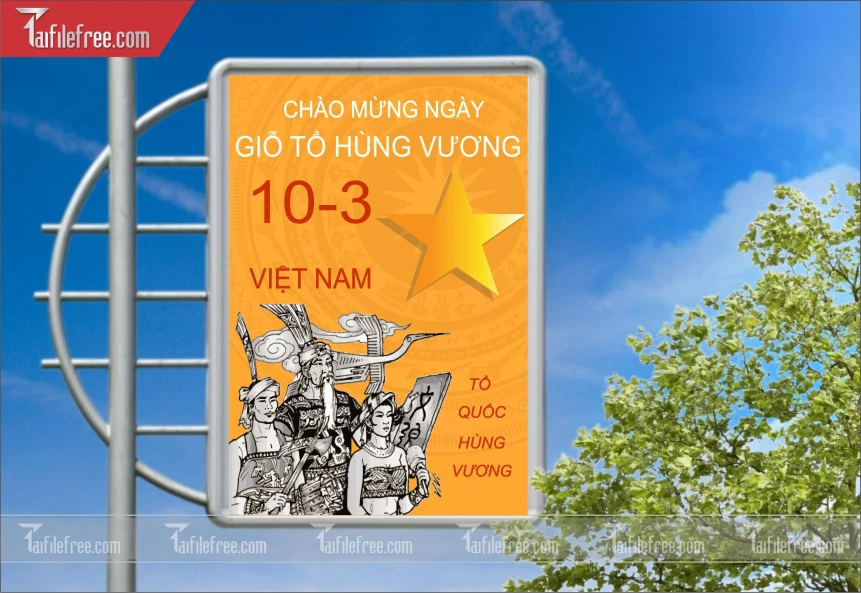 Poster Ngày Giỗ Tổ Hùng Vương GT51
