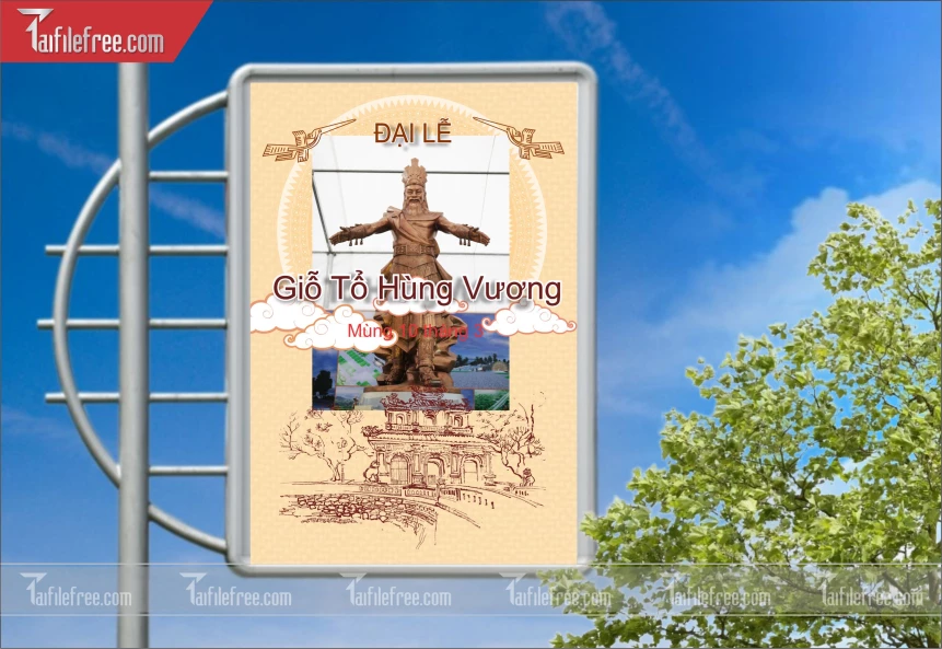 Poster Ngày Giỗ Tổ Hùng Vương GT56
