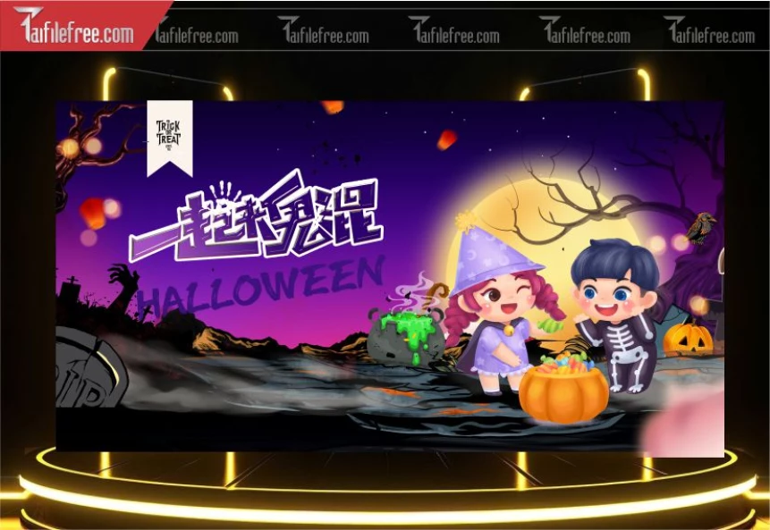 Phông Nền Halloween đẹp, ấn tượng_HLW116