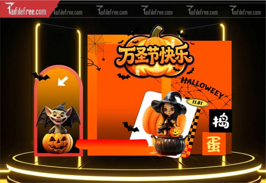 Background Halloween đẹp, ấn tượng_HLW130