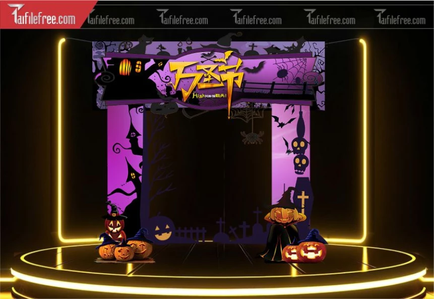 Background Halloween đẹp, ấn tượng_HLW136