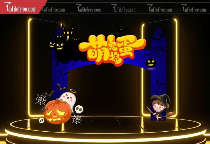 Background Halloween đẹp, ấn tượng_HLW137