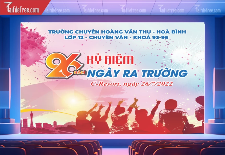 Mẫu Backdrop Họp Lớp, Hội Khóa, Ngày Trở Về Đẹp_HL42