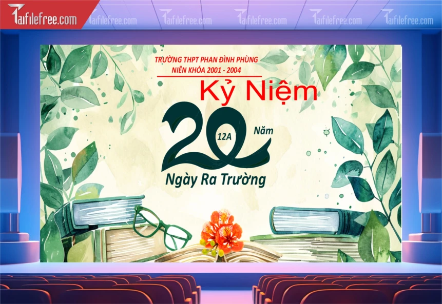 Mẫu Backrgound Họp Lớp, Hội Khóa, Ngày Trở Về Đẹp_HL79