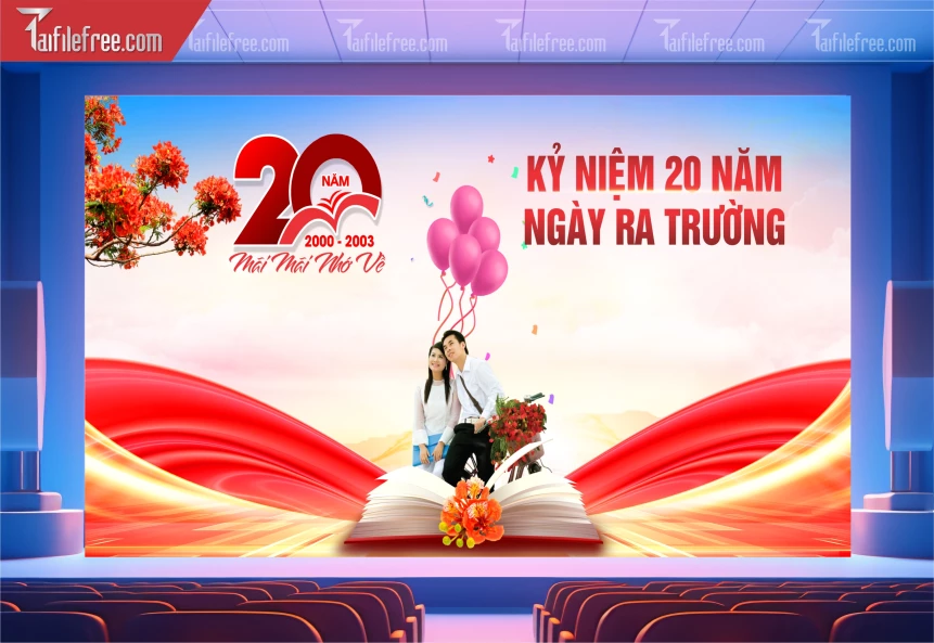 Mẫu Backrgound Họp Lớp, Hội Khóa, Ngày Trở Về Đẹp_HL84