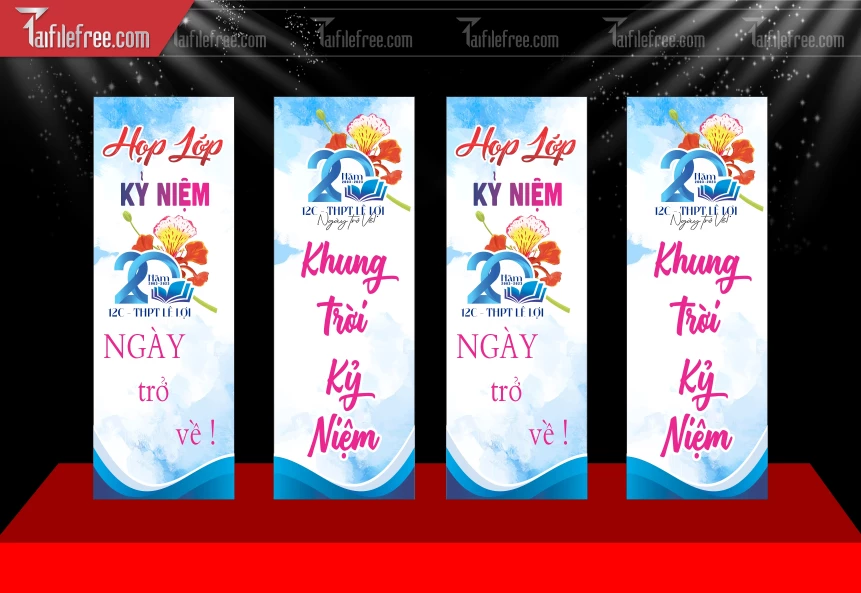 Mẫu Phướn Họp Lớp, Hội Khóa, Ngày Trở Về Đẹp_HL86