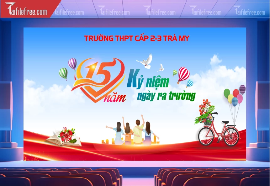 Mẫu Phông Nền Họp Lớp, Hội Khóa, Ngày Trở Về Đẹp_HL93