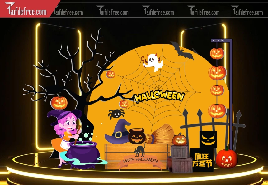 Background Halloween đẹp, ấn tượng_HLW100