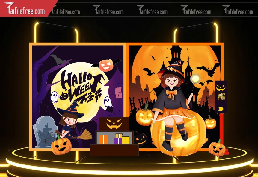 Background Halloween đẹp, ấn tượng_HLW102