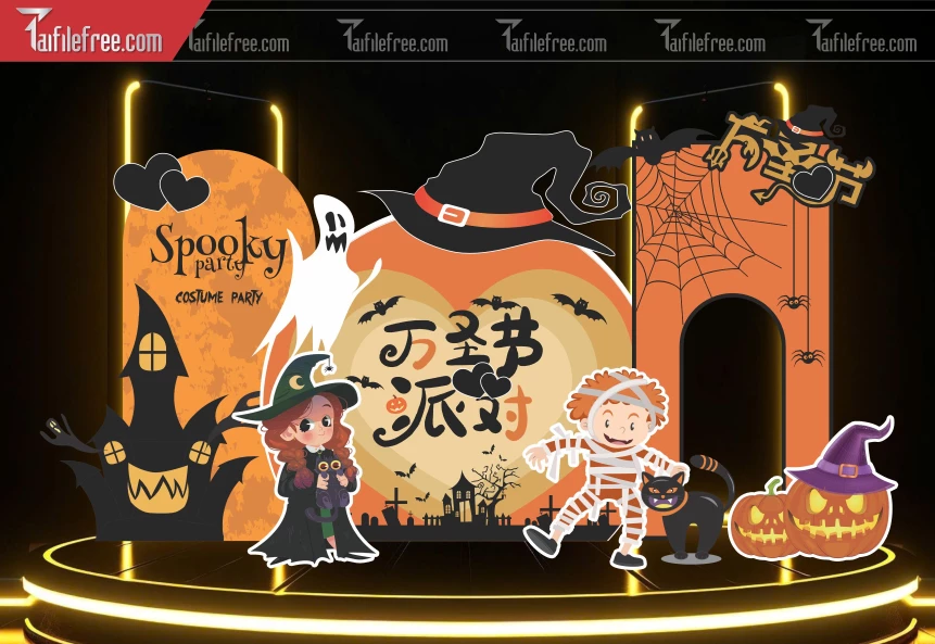 Background Halloween đẹp, ấn tượng_HLW104