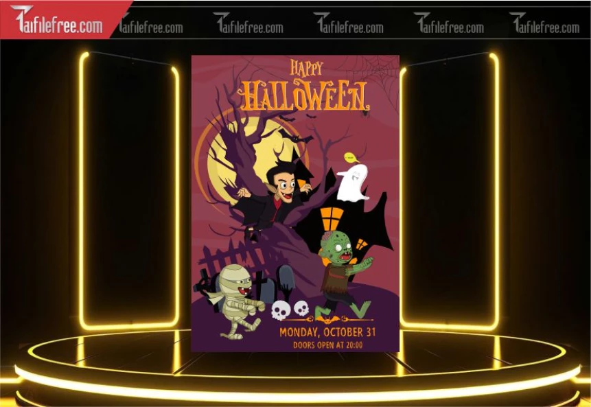 Poster Halloween đẹp, ấn tượng_HL138