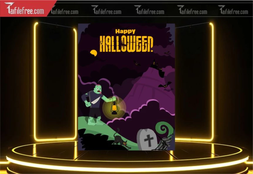 Poster Halloween đẹp, ấn tượng_HL143