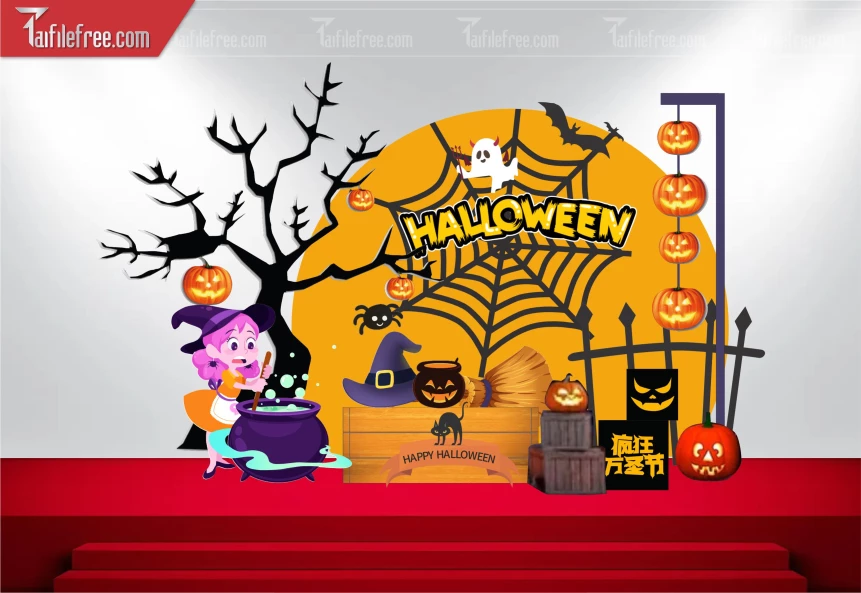 Background Halloween đẹp, ấn tượng_HLW49