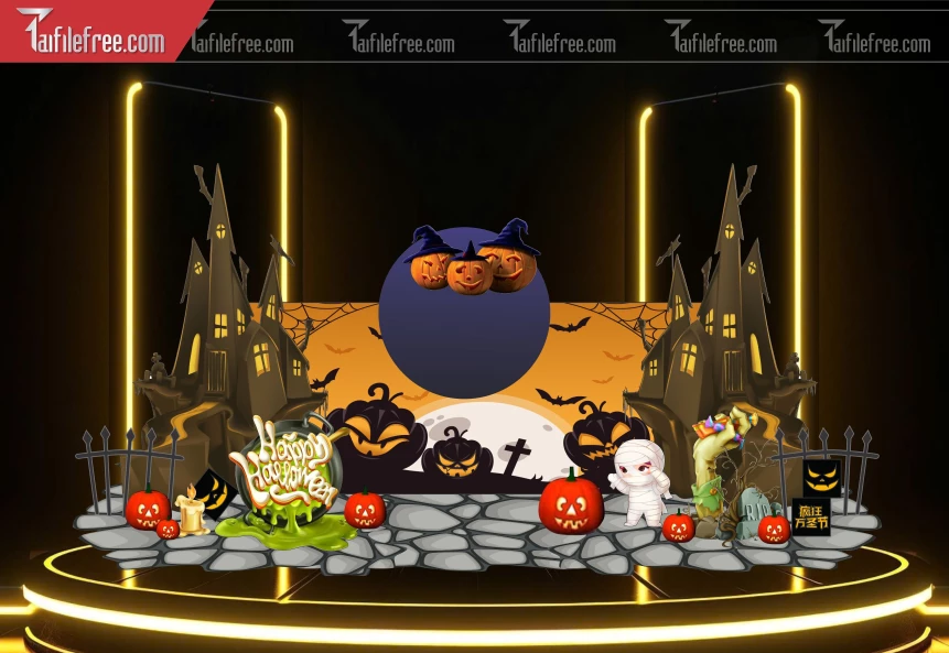 Background Halloween đẹp, ấn tượng_HLW89