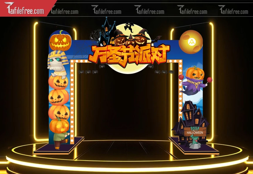 Background Halloween đẹp, ấn tượng_HLW90