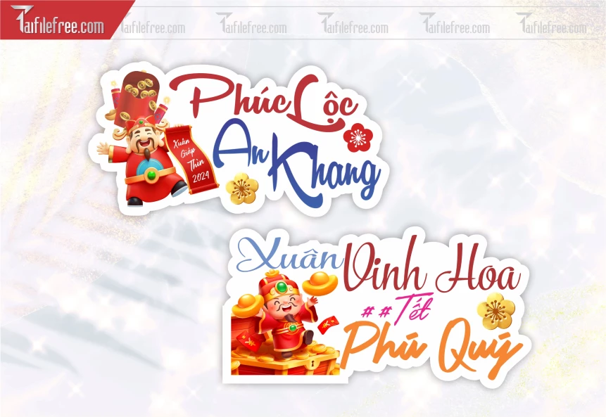 Mẫu Hashtag Xuân Phúc Lộc - An Khang, Vinh Hoa - Phú Quý_HTT01