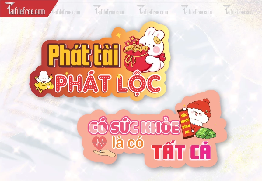 Mẫu Hashtag Tết Phát Tài Phát lộc, Có Sức Khỏe Có Tất Cả_HTT06