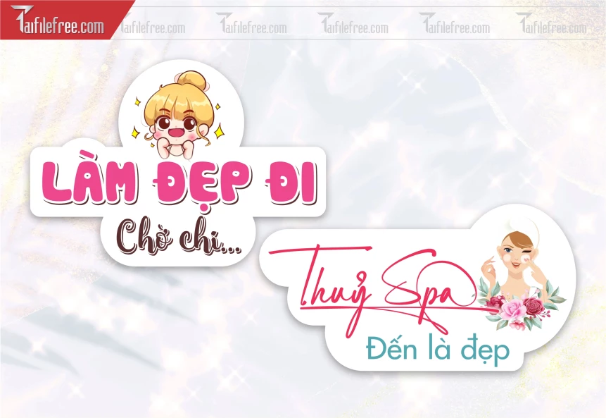 Mẫu Hashtag Spa Làm Đẹp Đi Chờ Chi_HTT37