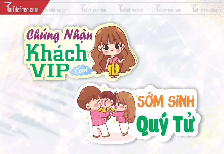 Mẫu Hashtag Sớm Sinh Quý Tử,  Hashtag Chứng Nhận Khách Vip_HTT41