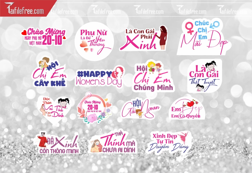 Mẫu Hashtag 20/10, Là Con Gái Phải Xinh_HTT59