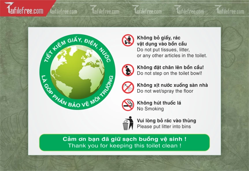 File Bảng Nhắc Phòng WC_HV214