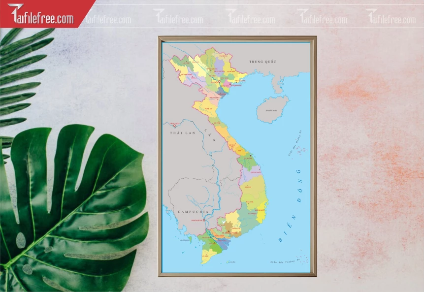Bản Đồ Việt Nam 34 Tỉnh Thành_HV252