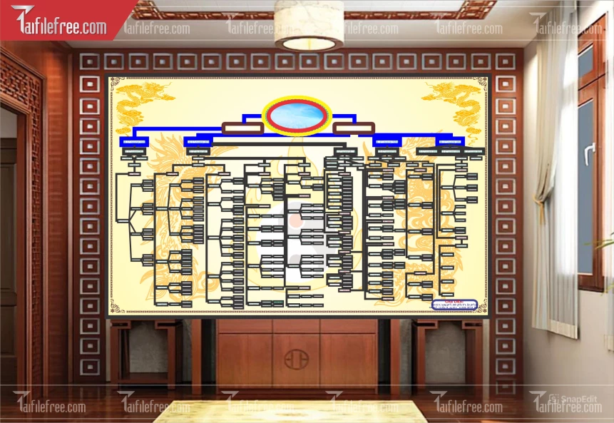 Mẫu Gia Phả Dòng Họ, Gia Tộc File Corel_HV267