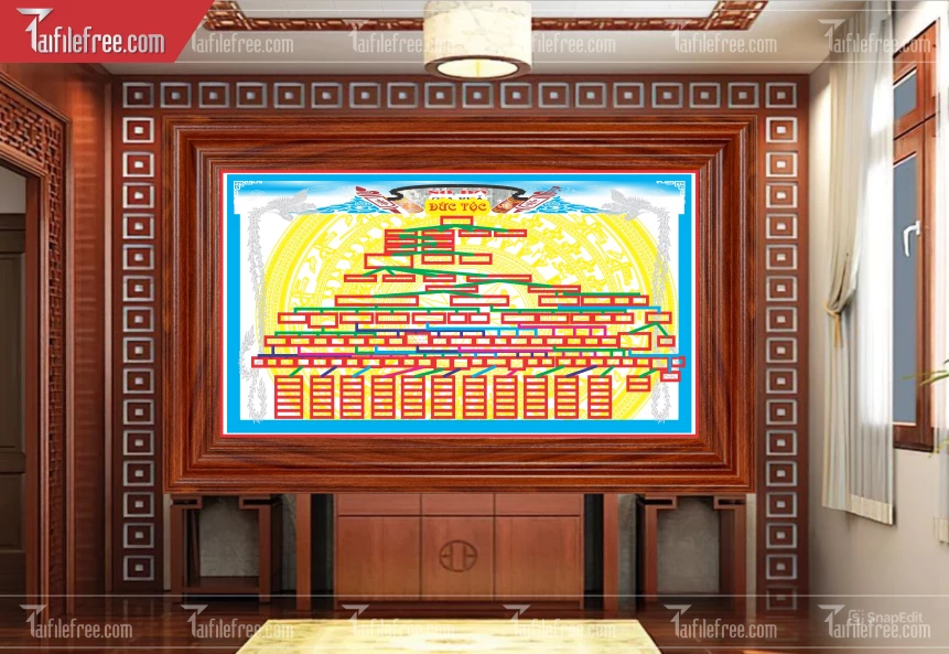 Mẫu Gia Phả Dòng Họ, Gia Tộc File Corel_HV275