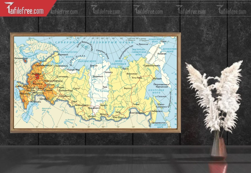 File JPG Bản Đồ Nước Nga_HV287