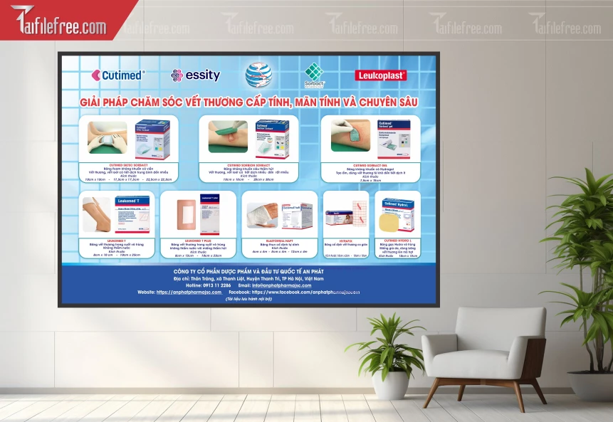 File Vector Giải Pháp Chăm Sóc Vết Thương Cấp Tính, Mãn Tính Và Chuyên Sâu_HV288