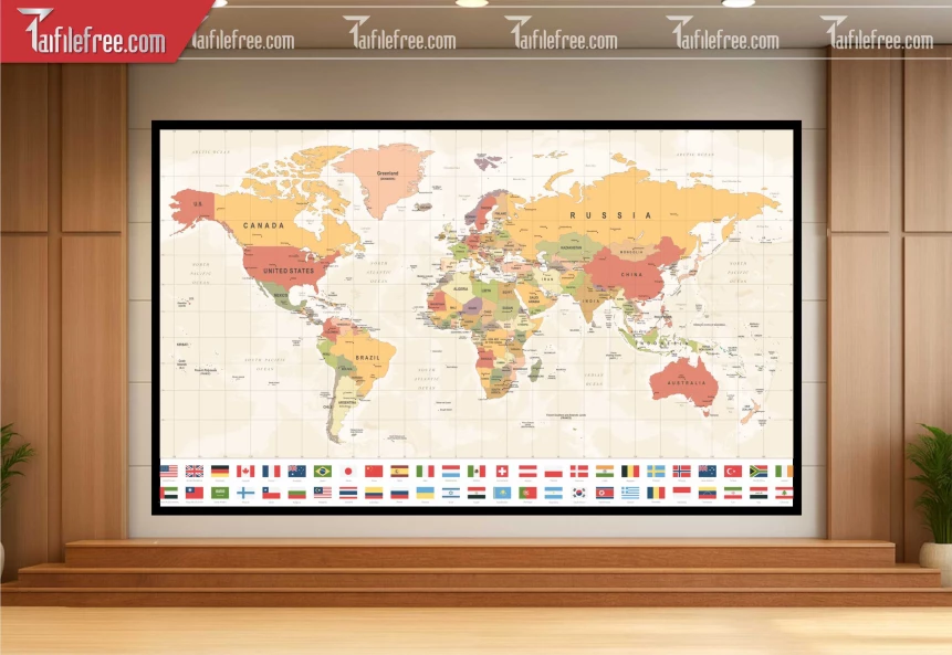 File Vector Bản Đồ Thế Giới_HV300