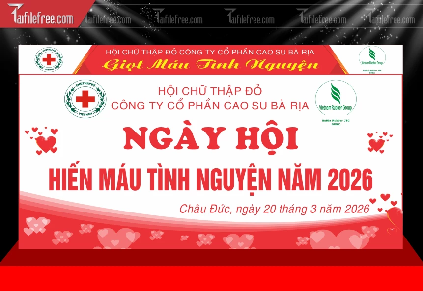 Phông Nền Ngày Hội Hiến Máu Tình Nguyện_HV302