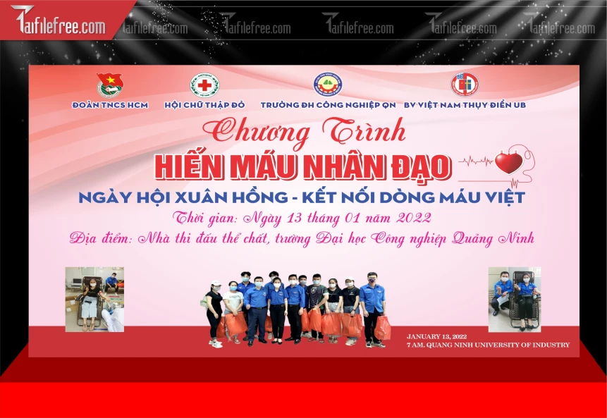 Phông Nền Ngày Hội Hiến Máu Tình Nguyện_HV303