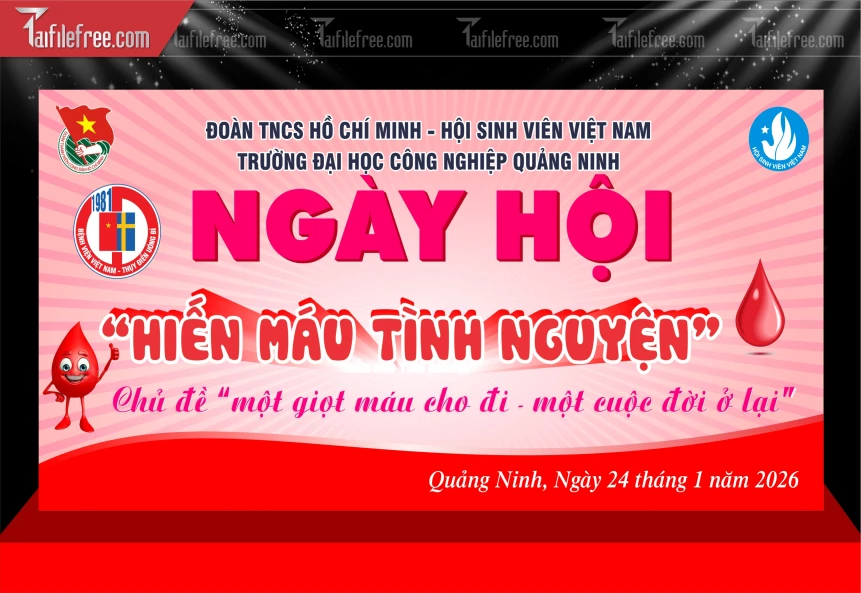 Phông Nền Ngày Hội Hiến Máu Tình Nguyện_HV305