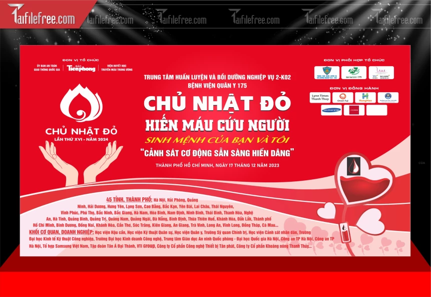 Phông Nền Ngày Hội Hiến Máu Tình Nguyện_HV306