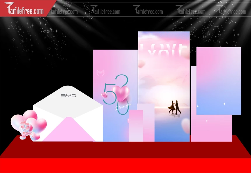 Mẫu Thiết Kế Background Ngày Valentine 14-02_L49