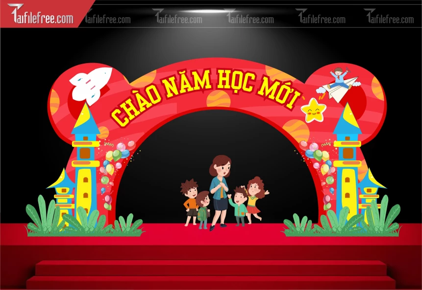 Background Nền Chào Mừng Năm Học Mới_LG107