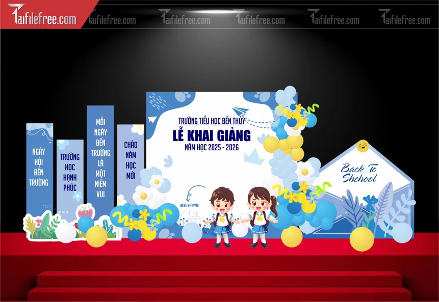 Background Nền Chào Mừng Năm Học Mới_LG108