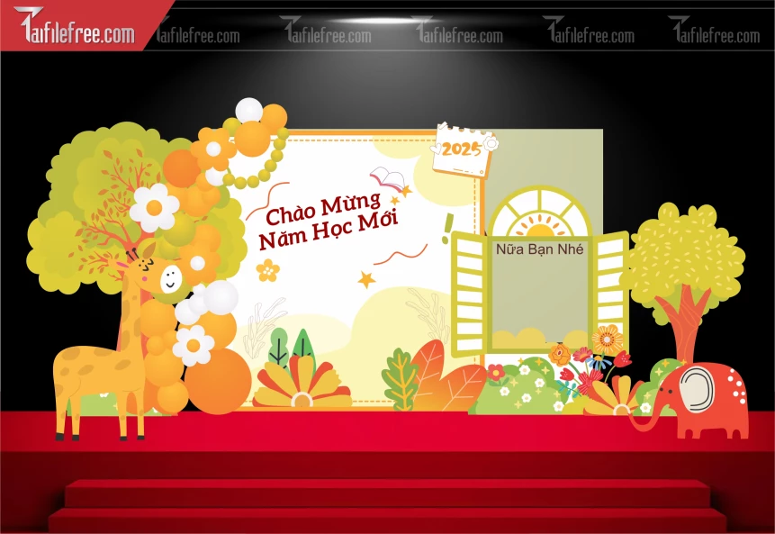 Background Nền Chào Mừng Năm Học Mới_LG109